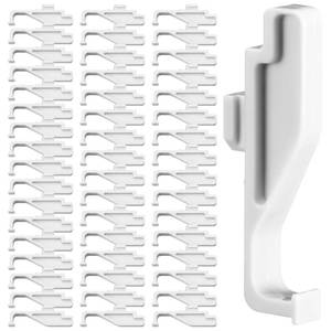 lot 6310 image: AceOrbit 50 Pcs Full Screen Latch Replacement Clips for Windows and Door Screens, Compatible with Andersen 400 and 200 Series Double Hung and Gliding Windows, White