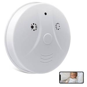 lot 6322 image: 1080P HD Smoke Detector Hidden Camera Home Security Spy Camera WiFi Wireless Video Camera App Control Night Vision Motion Detection Indoor Cam for Office, Pet
