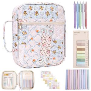 lot 6368 image: Large Bible Cover for Women, Durable Quilted Tote Bag with Handles, Bible Carry Case for Girls, Bible Study Supplies Accessories��Quilted��