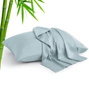 lot 6427 image: BEDELITE Pillow Cases Standard Size Set of 2, Rayon Derived from Bamboo, Cooling Pillow Cases for Hot Sleepers & Night Sweats, Breathable and Silky Soft Envelope Pillowcases(Haze Blue, 20x26)