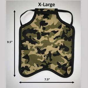 lot 6442 image: Hen Saver Hen ApronSaddle (Made in USA) Color Single Strap Butterfly Camo  Size XL (Large Standard Chickens)