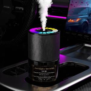 lot 6443 image: TOFVBIZB Car Air Freshener, Smart Car Air Freshener, Music-Synced RGB Ambient Lights with Auto OnOff, 150ml, Suitable for Cars, Homes, Offices, Bedrooms (Lavender) used