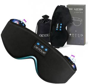 lot 6453 image: 2026 New Sleep Headphones Pro  Built-in White Noise Sleep Mask,75g Ultra-Light Bluetooth Eye Mask for All Face Shapes, Zero-Pressure Fit, Breathable Bamboo, 100% Blackout for Deep Sleep & Travel