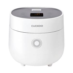 lot 9897 image: CUCKOO Micom Rice Cooker 3-Cup Uncooked  6-Cup Cooked with Nonstick Inner Pot, Small Rice Maker with 8 Menu Options, Fuzzy Logic Technology, Auto Clean, Quick Rice Mode, White (CR-0375FW)