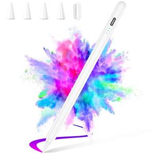 lot 10342 image: Stylus Pen for iPad 2025-2018 Faster Charge Apple Pencil with Tilt Sensitivity & Palm Rejection & Magnetic Compatible iPad 11109876, Pad Air 345, Pro 12.911, Mini 65, M2M4 White