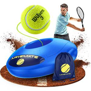 lot 10347 image: MOVEMATE Tennis-Trainer Set with Wilson� Tennis Ball  Innovative Ball Game for Outdoors, in The Garden, in The Park for Children & Adults  Incl. Transport Bag & Exercise Videos