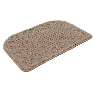 lot 10349 image: COSY HOMEER 27X18 Inch Anti Fatigue Kitchen Rug Mats are Made of 100% Polypropylene Half Round Rug Cushion Specialized in Anti Slippery and Machine Washable (Beige 1 pc) ��