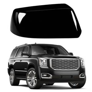 lot 10350 image: Black Passenger Side Mirror Cover Caps for 2015 2016 2017 2018 2019 2020 Chevy Tahoe Suburban GMC YukonYukon XL, Directly Replace Style, Not Sticker