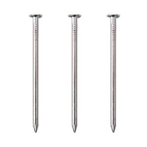 lot 10375 image: 120pcs Hardware Nails, 2 Inches Nickel Plated Hanging Nails, Wall Nails for Hanging, Wood Nails, Long Nails (2 in)