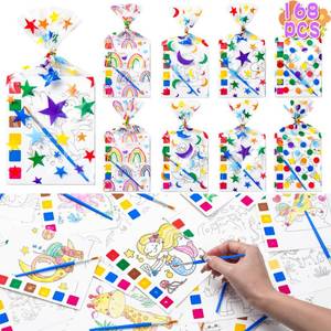 lot 10377 image: Sigilyer Water Coloring Books Party Favors for Kids 4-8, 24 Pack(192 PCS) Mini Coloring Books with Goodie Bag Stuffers for Kids Birthday Gifts Bulk Art Crafts Classroom Prizes School Paint Supplies