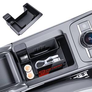 lot 10406 image: TACORBO Center Console Tray Compatible with Volkswagen Tiguan 2025 2026, Front Console Organizer VW Tiguan 2025 2026 Accessories,Coin Holder ABS Console Storage Box Tray