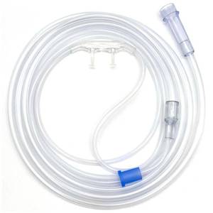 lot 11249 image: ResOne 25Ft Soft Adult Oxygen Nasal Cannula 5-Pack - Curved Prongs, Crush-Resistant Tubing - Nasal Tubes, Oxygen Concentrator Supplies - Soft Curved Nose Piece, Standard Size, Standard Flow 6 LPM