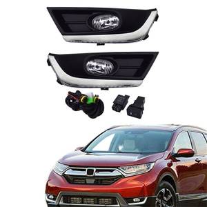lot 11251 image: Fog Light Kit Replacement for Honda CR-V CRV 2017 2018 Bumper Driving Light Driver and Passenger Side Clear Lens with SwitchWiringBulbs 33901-SLE-305