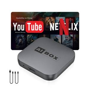 lot 12350 image: Wireless CarPlay Adapter, Car Adapter with Netflix Fast Car Video Plug & Play, Easy Setup, Supports NetflixYouTubeTF Card Streaming Equalizers and More for OEM Wired CarPlayAndroid Auto Cars