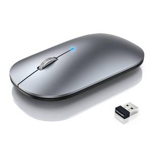 lot 12362 image: TECKNET Bluetooth Mouse for MacBook,  USB  BT5.0  BT3.0  Rechargeable Wireless Mouse, Silent Click, 4-Level DPI, Portable Computer Mice for MacBookMacBook AirProiPadLaptopAndroidWindows
