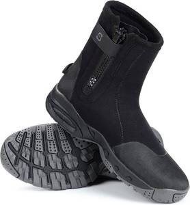 lot 13932 image: SARHLIO Neoprene Dive Boots 5mm Tall Zippered with Anti-Slip Rubber Sole Wetsuit Boots for Water Sports Scuba Diving Snorkeling (M13W14)