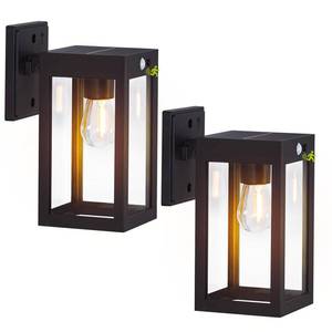 lot 13956 image: MDENLT 2 Pack Solar Porch Lights Outdoor,Solar Wall Lights with 3 Lighting Modes&Motion Sensor, Dusk to Dawn Sconce Lights Wall Mount,Exterior Wall Lantern Light Fixture for House, Garage,Patio,Shed