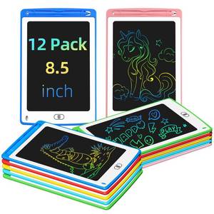 lot 14264 image: Party Favor LCD Writing Tablet for Kids, 8.5 Inch Colorful Doodle Board Drawing Tablet, Educational Learning Toys Birthday Gifts for Boys Girls Age 3 4 5 6 7 8 (12 Pack)