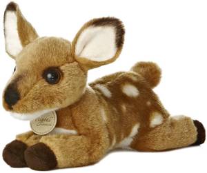 lot 14294 image: Aurora� Realistic Miyoni� Fawn Stuffed Animal - Lifelike Details Make a Cherished Companion - Perfect for Decorating Bedrooms or Classrooms - Brown 8 Inches