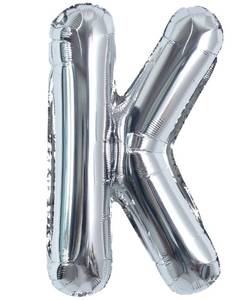 lot 14315 image: TONIFUL 40 Inch Large Silver Letter K Helium Foil Mylar Balloon for 2026 New Year Eve Graduation Wedding Baby Shower Birthday Party Anniversary Supplies Decorations