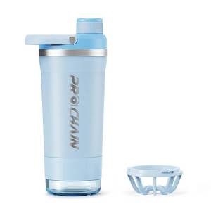 lot 14337 image: PROCHAIN Insulated Stainless Steel Shaker Bottle, Metal Shaker Cup for Protein Shakes with Storage, Leak-Proof Twist Lock Lid, Perfect for Gym Sports, 20 oz
