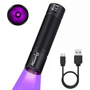 lot 14346 image: ALONEFIRE SV127 Mini 365nm UV Light USB-C Rechargeable Blacklight Pet Urine Detector Money Scorpion Detection with Built-in Battery