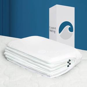 lot 19707 image: Bluewave Bedding Versalayer Adjustable Height and Firmness Pillow - 20 Heights from 0.75 to 6 Inches - Six Memory Foam Layers - Ideal for Stomach, Back, and Side Sleepers (King) (Used)