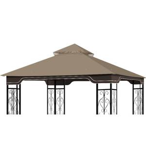lot 19712 image: OIPUNSHLE 10x12 Gazebo Canopy Replacement for 10 x 12 Regency II Patio Gazebo Model L-GZ798PST,A101004104,A101004105 (Khaki)