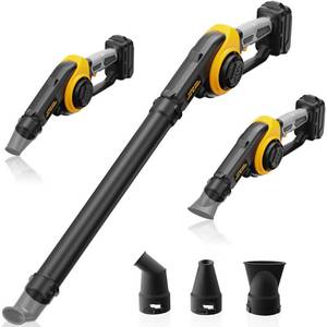 lot 19728 image: HEINPRO Cordless Leaf Blower Compatible with DEWALT 20V Max Battery (Tool Only) 200MPH Small Electric Leaf Blowers w 3 Speeds Mode, Lightweight Mill Leaf Blowers Battery Powered for Patio