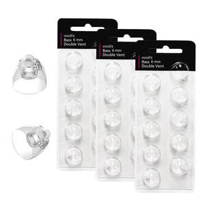 lot 20221 image: (Double Vent 6mm) Hearing Aid Domes for Oticon Minifit, Oticon Ear Caps Replacements Parts Accessories Domes for Oticon Hearing Aid Supplies Cleaning Kits(30 Pcs)