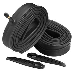 lot 20222 image: FANSPRO 2 Pack of 20 Inch Bike Tube 20x1.75 20x1.95 20x2.10 20x2.125 Heavy Duty Bicycle Tube with 2 Tire Levers,32mm Schrader Valve Premium Quality Butyl Inner Tube
