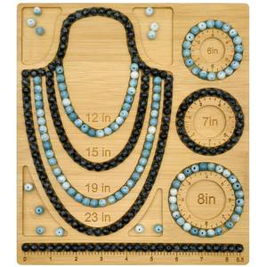 lot 20224 image: Petoysoso Bead Boards for Jewelry Making, Bamboo Beading Board for Bracelet & Necklace, Jewelry Making Supplies,Bead Tray Supplies