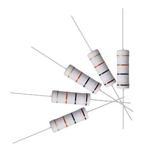 lot 20244 image: uxcell 10Pcs 10K Ohm Resistor, 5W 5% Tolerance Metal Oxide Film Resistors, Shaft Lead, Flame Proof for DIY Electronic Projects and Experiments (Some Prongs Bent)