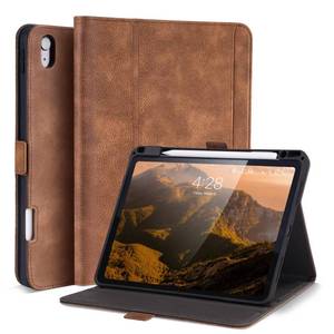 lot 20257 image: AsileCuir Handmade Case for iPad Air 13 Inch M4M3M2 (202620252024) with Pencil Holder Pocket,Magnetic Closure,Multi Angles Stand,Typing Angle,Folio Protective Cover,Auto SleepWake,Dark Brown