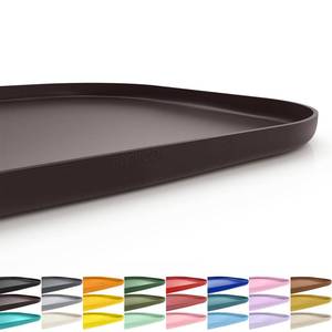 lot 20267 image: SMILOOL Silicone Pet Food Mat with Raised Edge for Food and Water Bowl, Dog Feeding Mats, Cat Food Trays for Floor Waterproof, Rubber Tray for Dogs and Cats, 19 x 12 x 0.7 Dark Brown