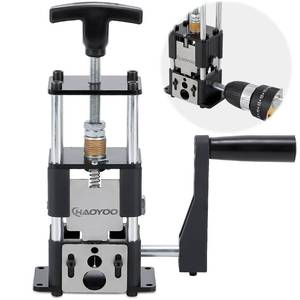 lot 20269 image: HAOYOO Wire Stripper Machine, Drill-PoweredManual Two-In-One Wire Stripper Tool, Wire Stripping for 0.06-1(1.525 mm) Scrap Wire, Wire Stripping Tool for DIY Cable Copper (Black)