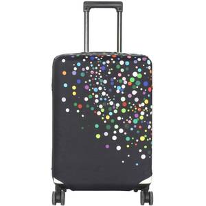 lot 20273 image: HYPER VENTURE Washable Luggage Cover - Fashion Suitcase Protector Fits 27-30 Inch Luggage (Color Dots, L)