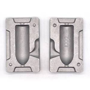 lot 20289 image: Adygil Deep Drop Weights Mold with 1 Cavities and 1000g for Deep Seafishing, 10 pcs SS Wire and 20 pcs Swivel Includes