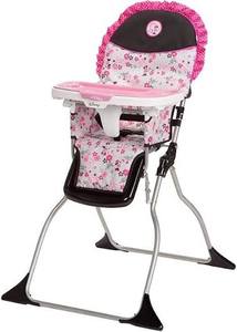 lot 3932 image: Disney Baby Minnie Mouse Simple Fold Plus High Chair