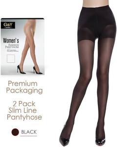 lot 6373 image: G&Y Classic Womens Fashion Pantyhose set of two size 3XL