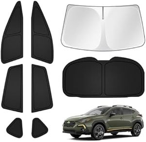 lot 14345 image: T TGBROS Windshield Sun Shade for Subaru Crosstrek 2024 2025 2026 Car Window Shades Thicken UV Block and Blackout Privacy Foldable Sunshades 8PCS Accessories Keep Cool Sun Visor Covers