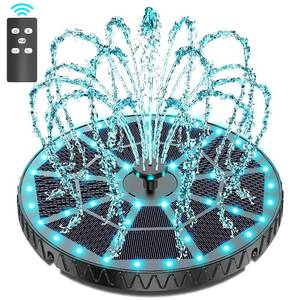 lot 1854 image: Yzert Remote Solar Fountain Adjust Spray Height with Fantastic Colorful Lights, 2026 6W Solar Bird Bath with 4000 mAh Battery, Solar Water Fountain Pump for Outdoor, Garden Decor, Pond, Pool (54LEDs)