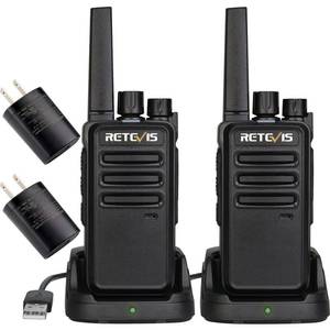 lot 1930 image: Retevis RT68 Walkie Talkies Rechargeable,Portable FRS Two-Way Radios for Adults,Heavy Duty 2 Way Radios Long Range,USB Charging Base,License Free Walkie Talkie for Road Trip Gifts Camping (2 Pack)