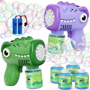lot 1941 image: Toys for Ages 3-8 Boys Girls Yunaking 2 Pack Bubble Machine Gun for Kids Rechargeable with Bubble Solutions, Kids Toys Gifts for 3 4 5 6 7 8 Years Old Boy Girl Birthday Toy for Kid Toddlers Ages 4-6