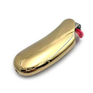 lot 2052 image: Lucklybestseller Heavy Curved Lighter Case Cover Holder Sleeve Pouches Metal Ergonomic Design for BIC Mini Size Lighter J5