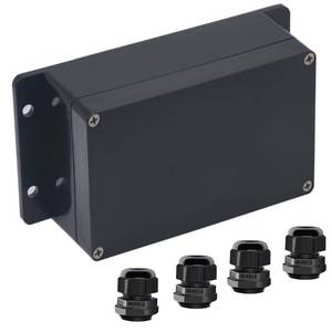 lot 2391 image: Otdorpatio Junction Box IP65 Waterproof ABS Plastic Electrical Project Case Power Junction Boxes, Project Box with Fixed Ear Black 6.22x3.54x2.36 inch (158 x 90 x60 mm)