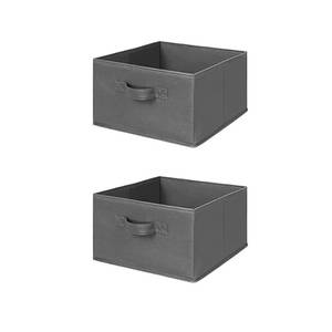 lot 2406 image: MAX Houser Hanging Shelf Closet Storage Organizer Removable Drawers ��Hanging Storage Organizer Hanging Sweater 2 Sock Underwear Drawers for Closet, Bedroom, Dark Grey