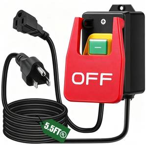 lot 2412 image: Paddle Switch for Table Saw, 110V to 120V Single Phase OnOff Switch with Large OFF Paddle for Emergency Stop, Power Switch with Heavy Duty Extension Cord, Fits Table Saw  Router Table  Drill Press