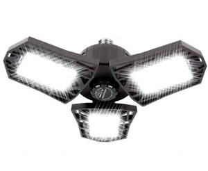 lot 2413 image: ANYPOWK LED Garage Light - 6000 Lumen 6500K Daylight 60W, Three Leaf Led Garage Ceiling Lights