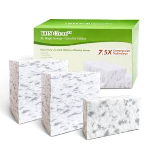 lot 2416 image: YDN Clean Magic Sponge Erasers Regenerative Material, 7.5X High-Density Melamine Foam Cleaning Pads, Heavy Grease Stains Cleaning Foam Sponge in Bulk for Kitchen, Bathroom, Walls, Shoes & Car (20)